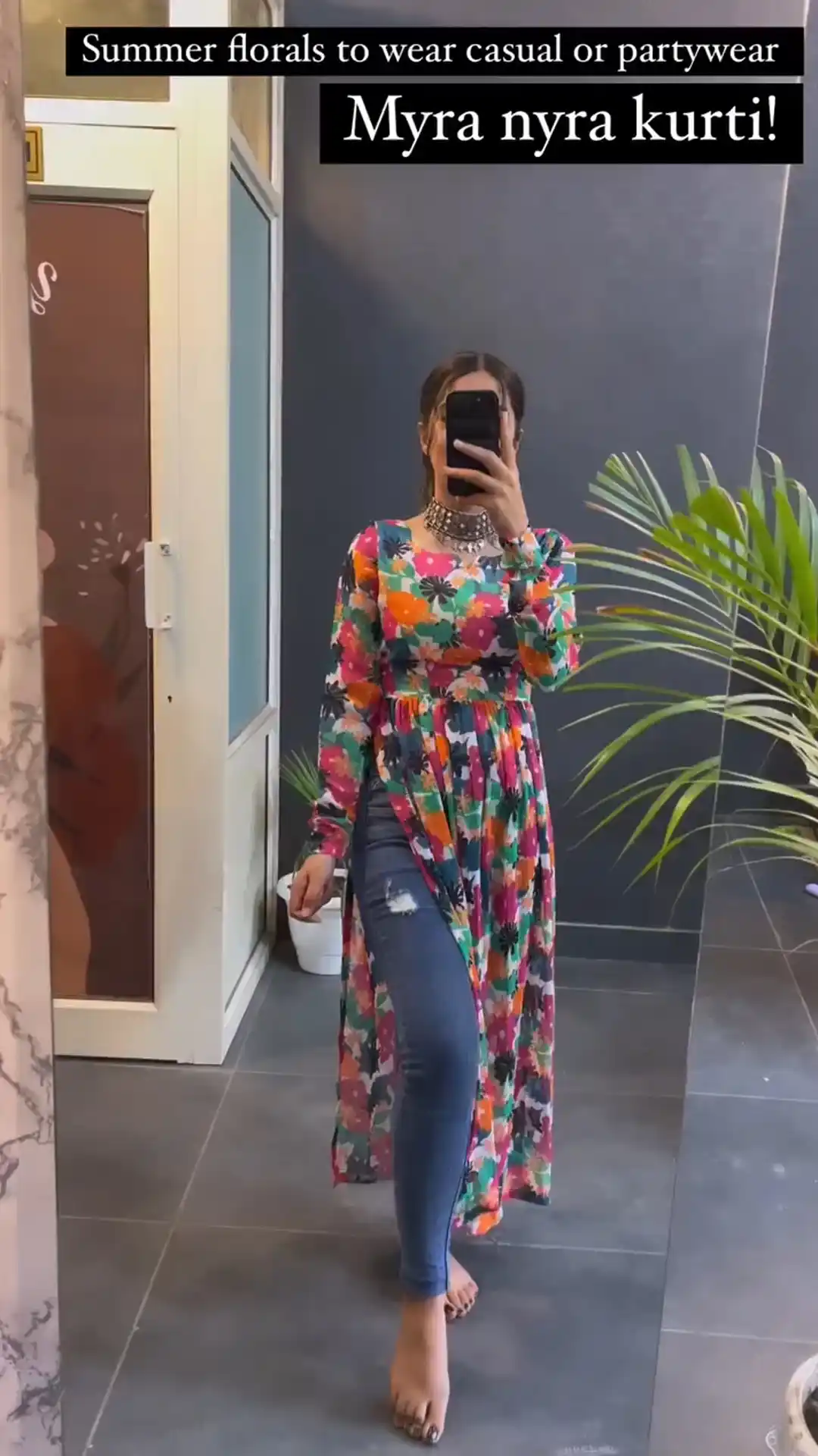 Presented New Partywear Florals Nyra Kurtis.png